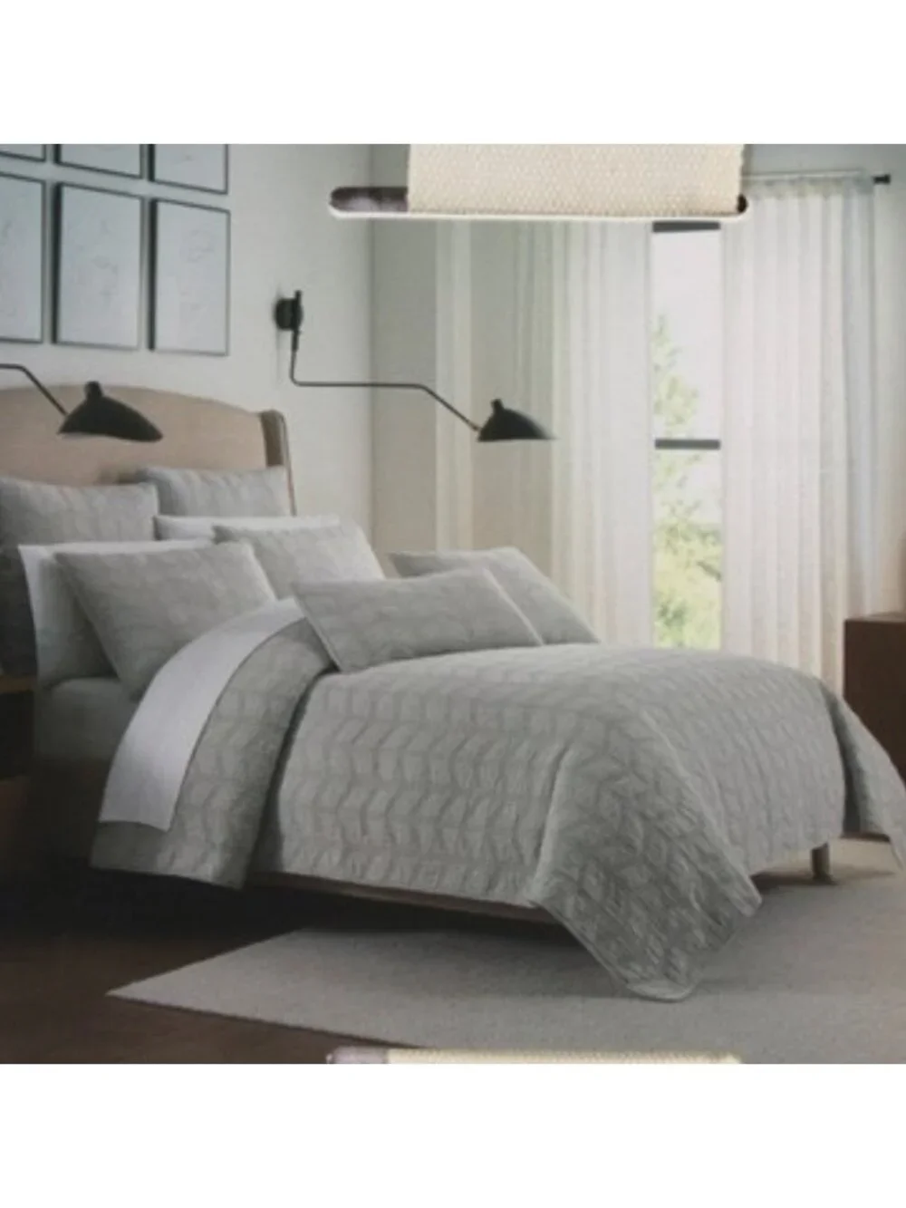 BROOKS BROTHERS Pebble Linen And Cotton Blend Openstock Quilt Set